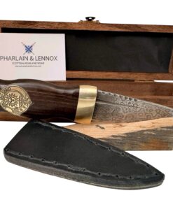 Blackwood and Brass Clan Crest Scottish Sgian Dubh