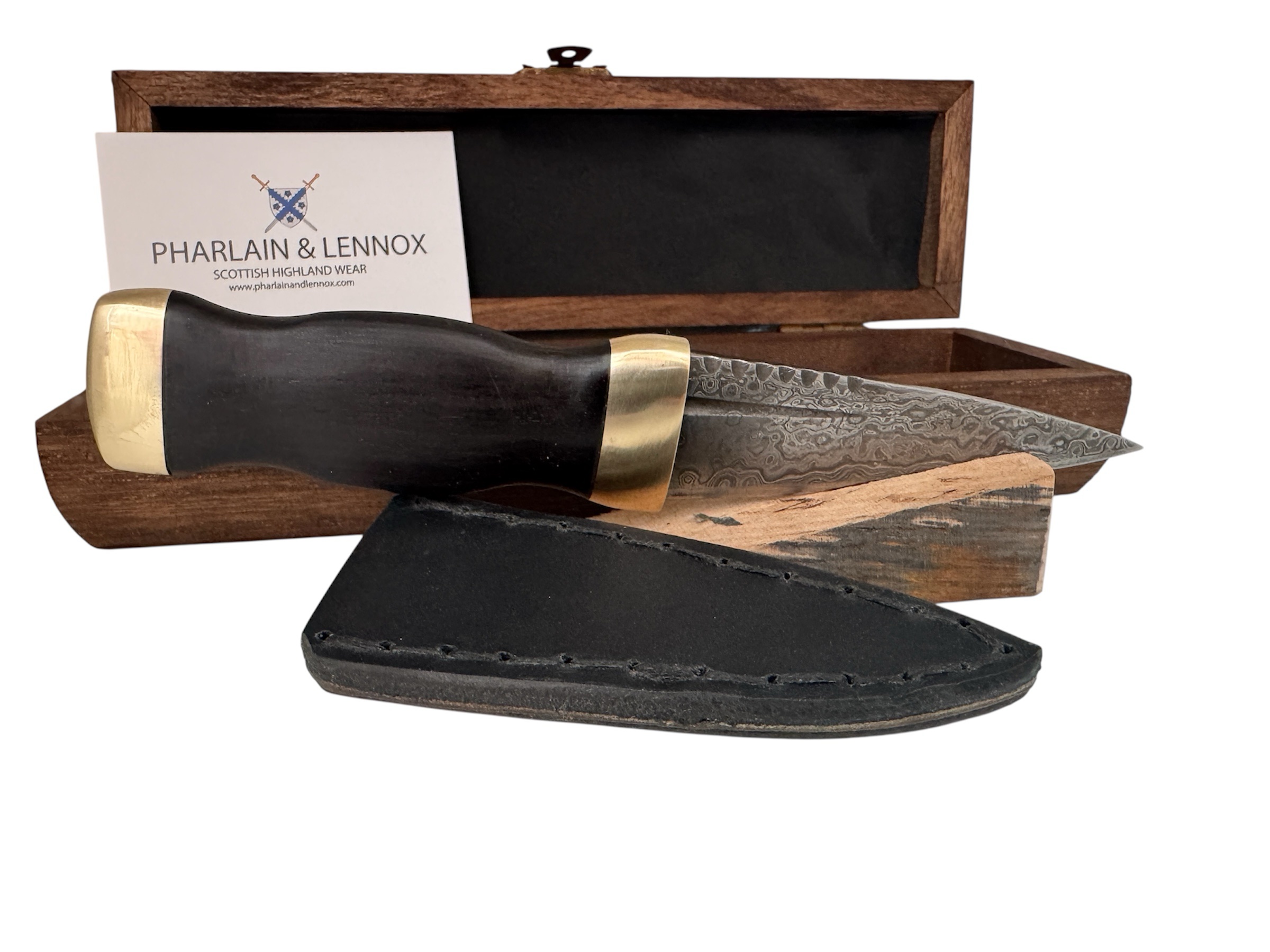 Blackwood and Brass Clan Scottish Sgian Dubh