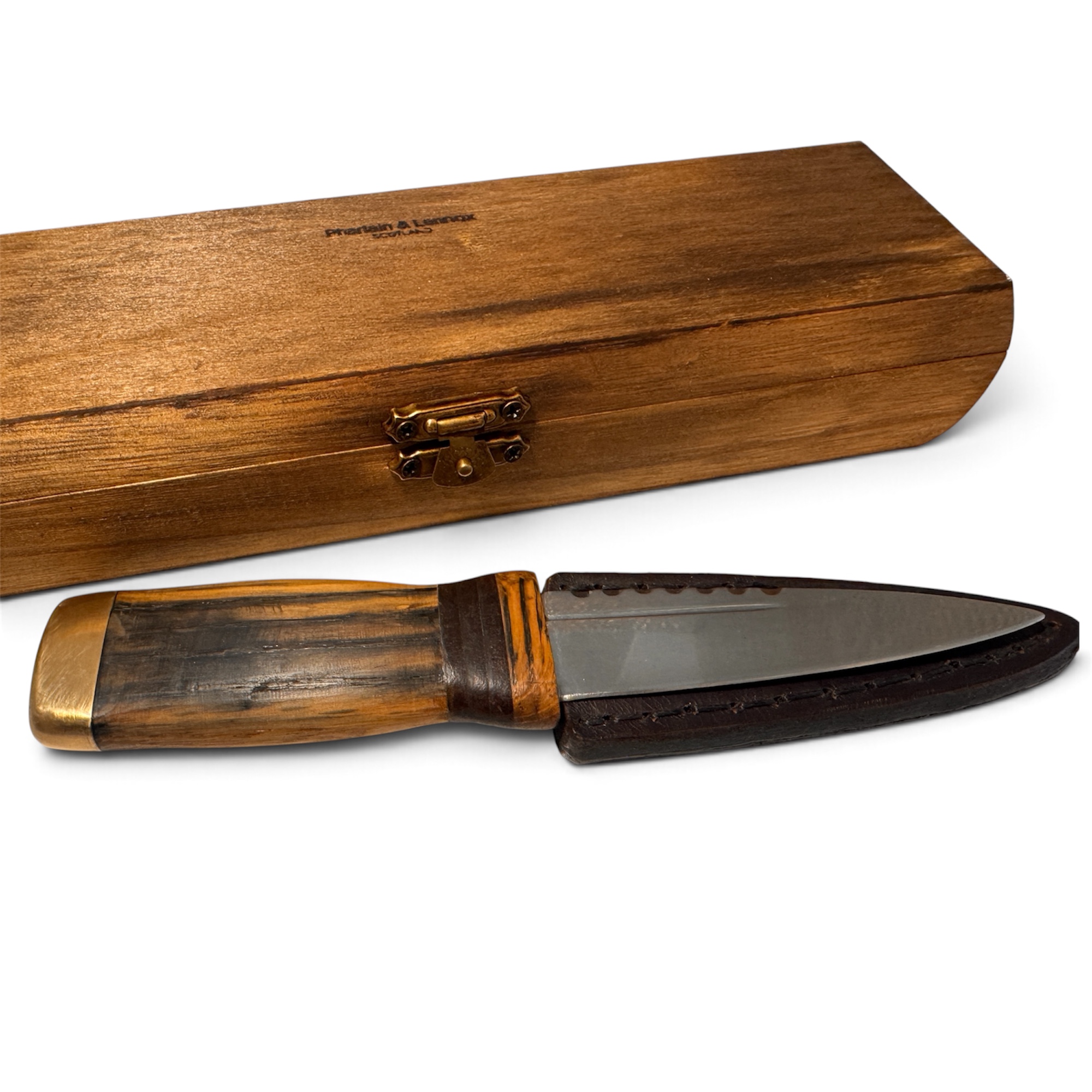 Whisky Oak and Solid Brass Sgian Dubh